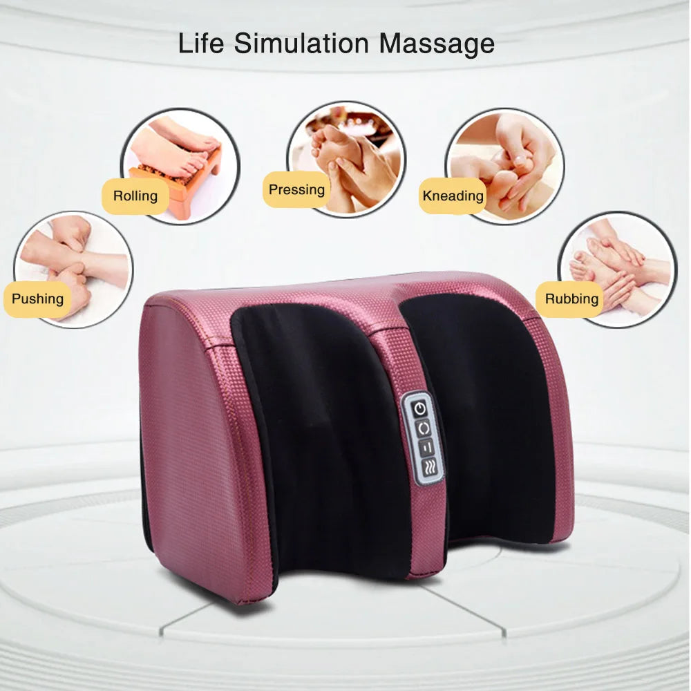 Massageur de pieds électrique chauffant – Shiatsu avec compression et rouleaux