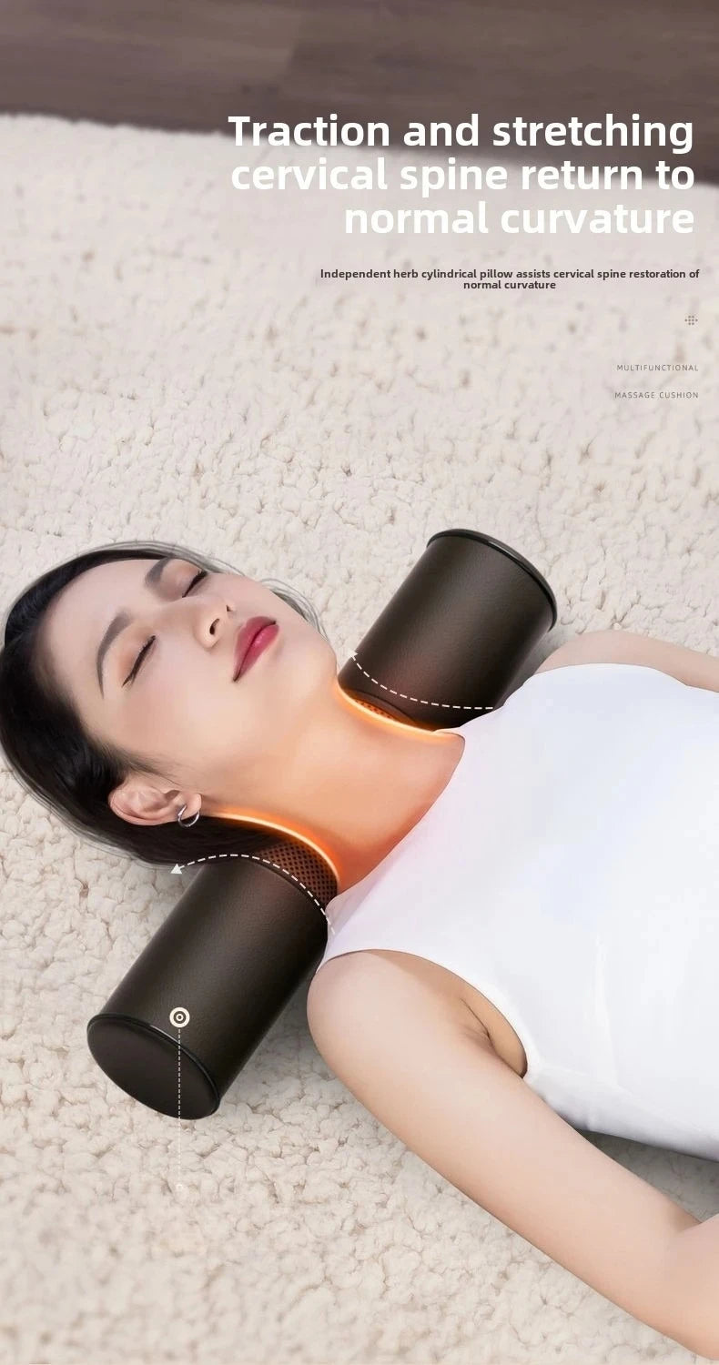 Matelas de massage électrique multifonction – traction lombaire, airbags et chaleur