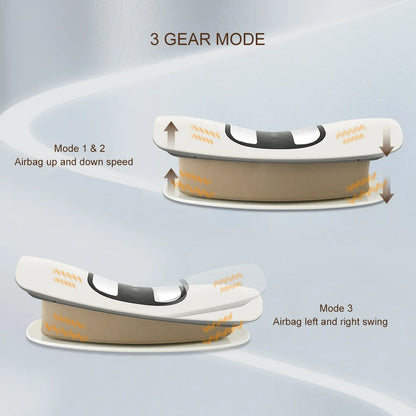 Appareil de traction lombaire électrique – coussin gonflable avec vibration et chaleur