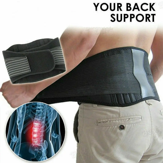 Ceinture de soutien lombaire magnétique unisexe – autochauffante et réglable pour soulager les douleurs dorsales