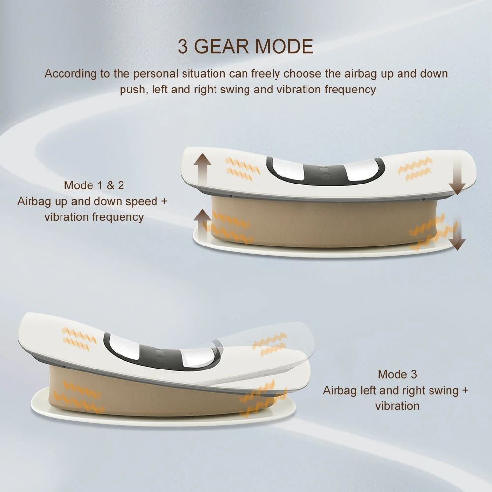 Appareil de traction lombaire électrique – coussin gonflable avec vibration et chaleur