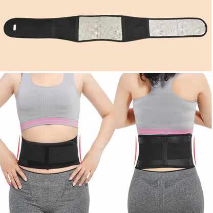 Ceinture de soutien lombaire magnétique unisexe – autochauffante et réglable pour soulager les douleurs dorsales