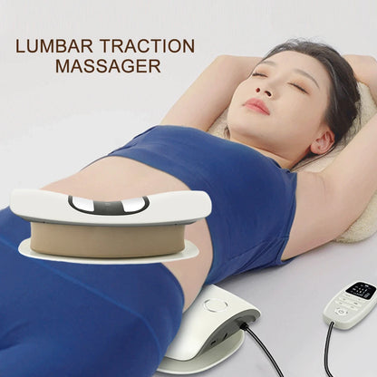 Appareil de traction lombaire électrique – coussin gonflable avec vibration et chaleur