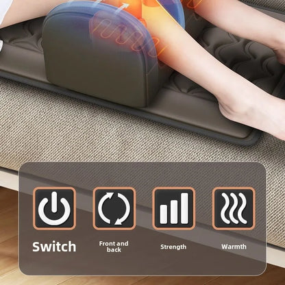 Matelas de massage électrique multifonction – traction lombaire, airbags et chaleur