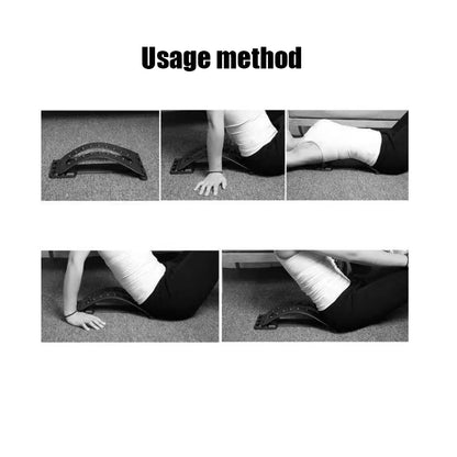 Équipement d'étirement de dos multi‑niveaux – masseur et support lombaire