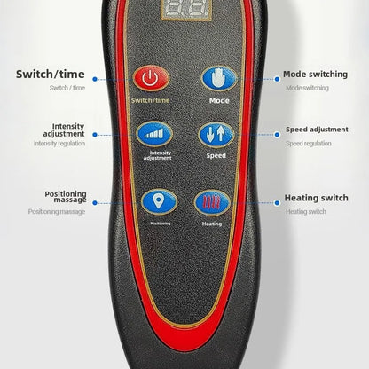 Matelas de massage électrique multifonction – traction lombaire, airbags et chaleur