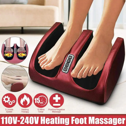 Massageur de pieds électrique chauffant – Shiatsu avec compression et rouleaux