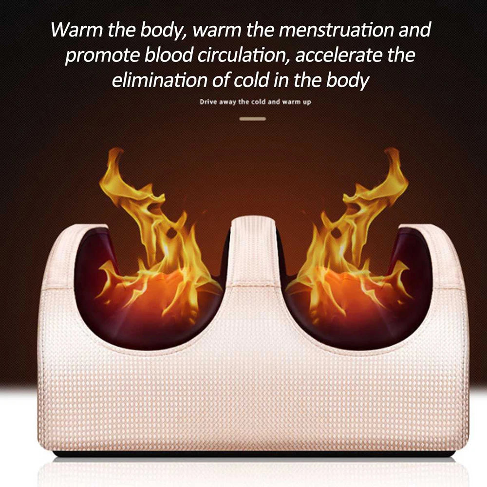 Massageur de pieds électrique chauffant – Shiatsu avec compression et rouleaux