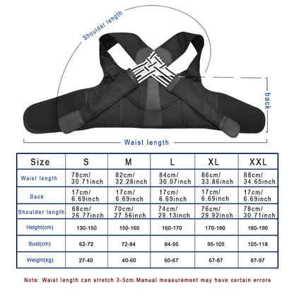Correcteur de posture pour hommes et femmes – redresseur d'épaules ajustable avec soutien complet du dos