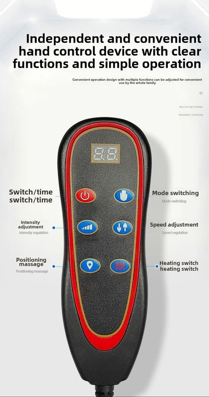 Matelas de massage électrique multifonction – traction lombaire, airbags et chaleur