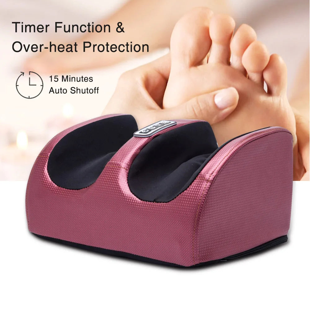Massageur de pieds électrique chauffant – Shiatsu avec compression et rouleaux