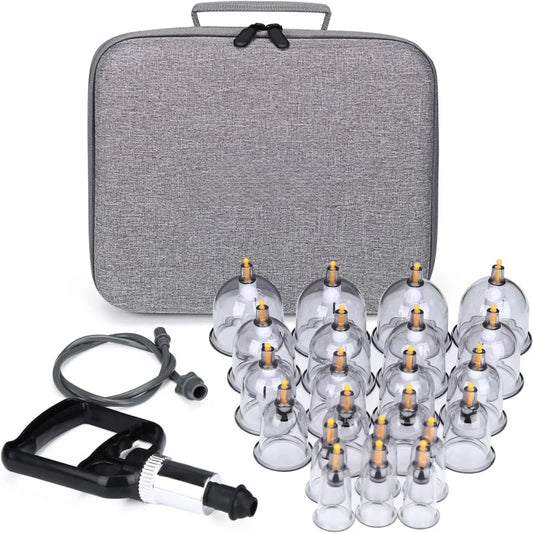Ensemble de ventouses sous vide 24 pièces (Hijama)– kit de massage thérapeutique et anti‑cellulite