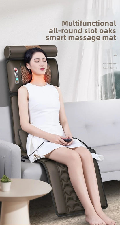 Matelas de massage électrique multifonction – traction lombaire, airbags et chaleur